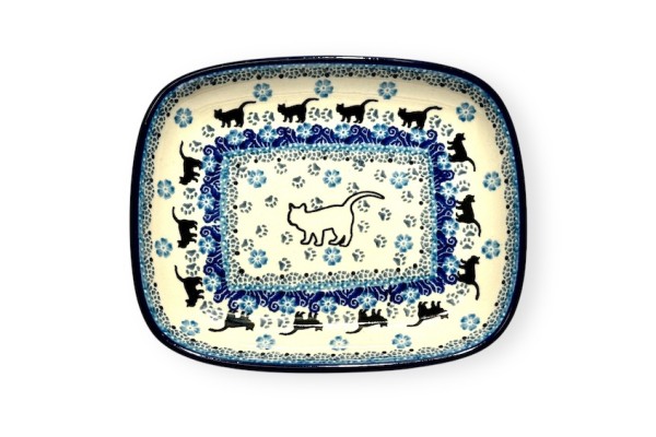 160 Bunzlau Rechthoekige schaal 2154X 160 Schotel Rechthoekig 18,5x15cm